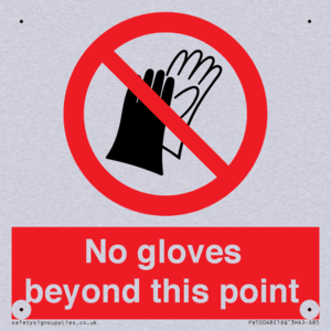 No gloves beyond this point